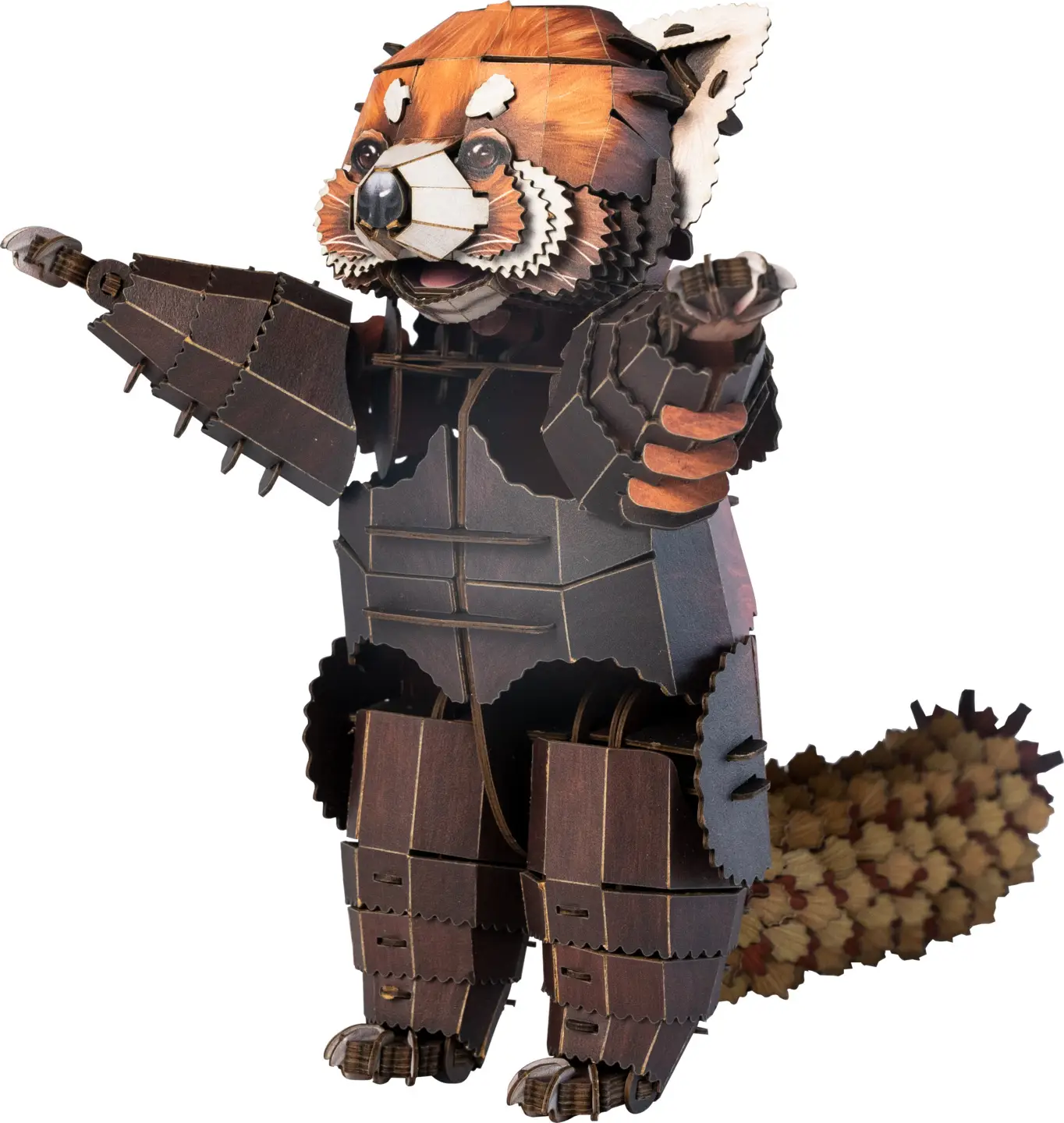 MakeBug, 3D Modelbouwpakket, Red Panda, MB-B-0013, 16x9x14cm - Afbeelding 5