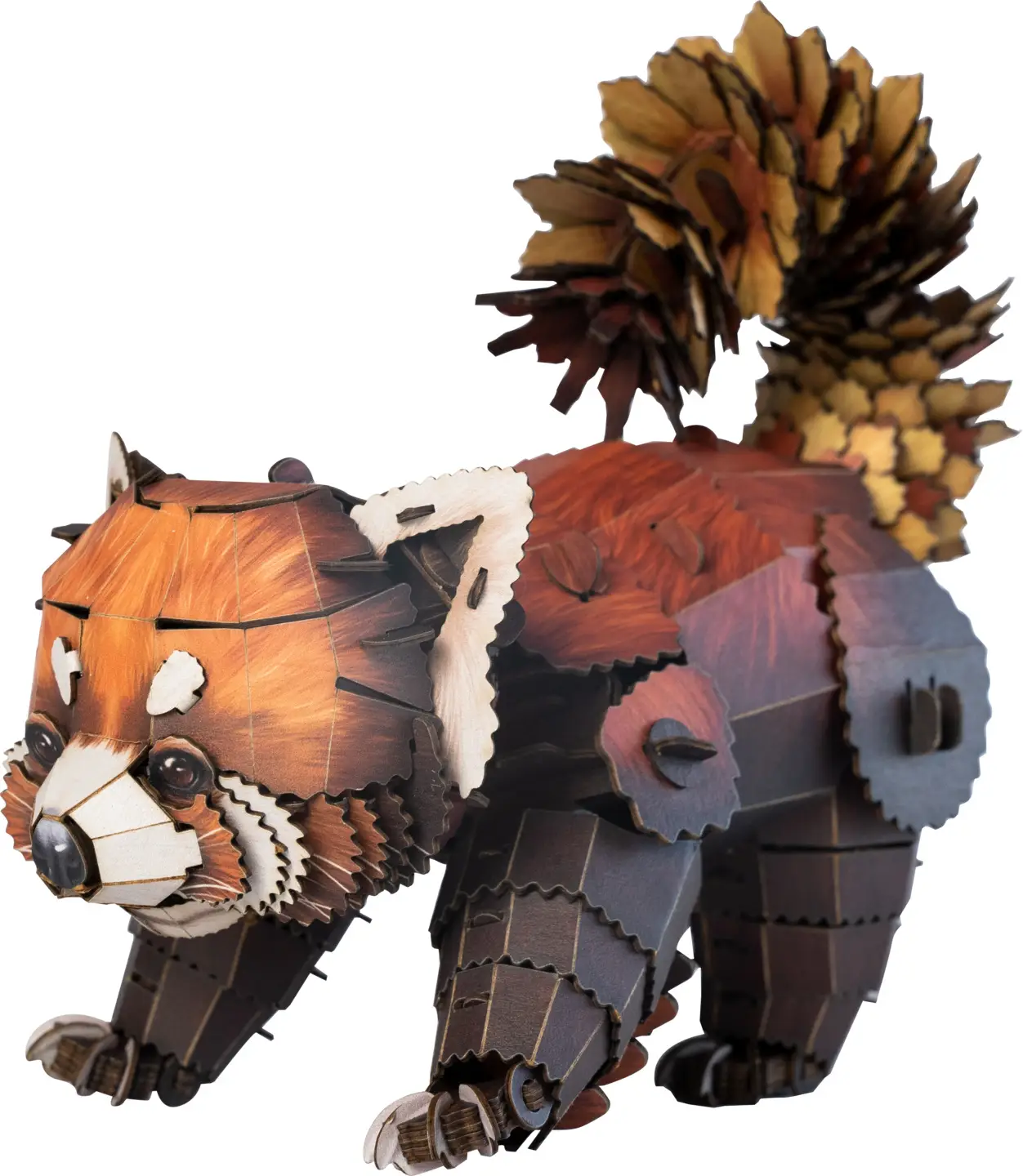MakeBug, 3D Modelbouwpakket, Red Panda, MB-B-0013, 16x9x14cm - Afbeelding 6