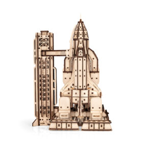 Eco Wood Art (EWA) DIY 3D Mechanische Houten Puzzel, Space Shuttle, 4554, 33,5x22,3x17,0
