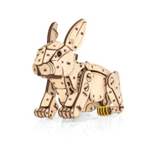 Eco Wood Art (EWA) DIY 3D Mechanische Houten Puzzel, Rabbit, 4561, 21,7x10,4x17,4
