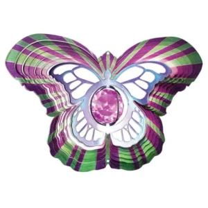 Windspinner, Spin Art, Butterfly Crystal, 12CRYBFY300, Ø 30cm