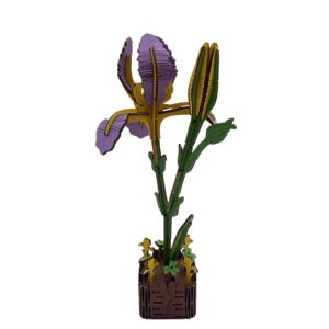 Inspirebox, 3D Flower, Iris, JM-006, 16,5x1x24,4cm