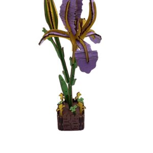 Inspirebox, 3D Flower, Iris, JM-006, 16,5x1x24,4cm