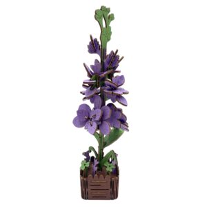 Inspirebox, 3D Flower, Violet JM-008, 5,5x5,5x24cm