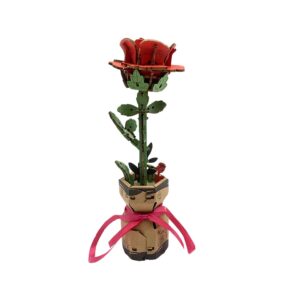 Inspirebox, 3D Flower, Rose JM-011, 5,5x5,5x20cm