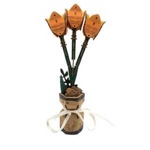 Inspirebox, 3D Flower, Orange Tulip, JM-015, 5,5x5,5x20cm